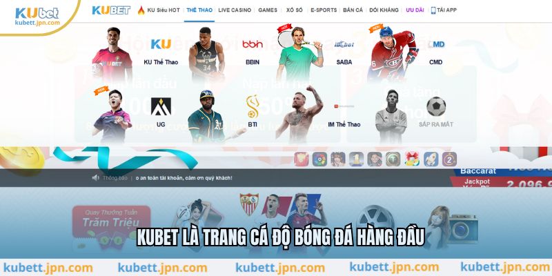 KUBET là trang cá độ bóng đá hàng đầu
