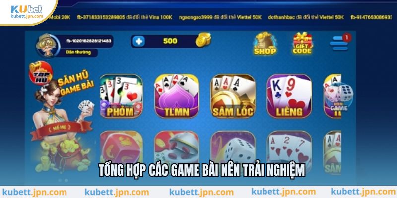 Tổng hợp các game bài nên trải nghiệm